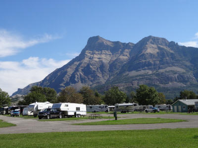 udsigten fra Campingpladsen i Watertonparken !